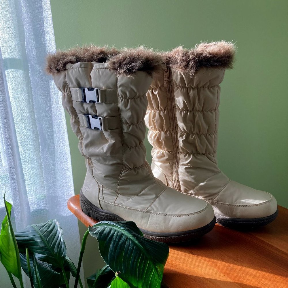 TOTES Women's Waterproof Boots with Faux Fur